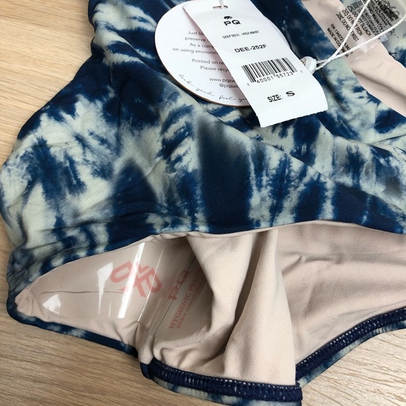 NWT PQ Tie- Die High Waisted Bikini Bottoms - Picture 6 of 11